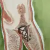 Femme nue en aquarelle, illustration artistique sur le thème de la féminité et de la sensualité.
