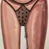 Plaisir féminin en aquarelle format A4 Illustration aquarelle d'une femme en lingerie sexy et provocante.