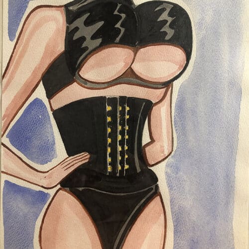 Corps de femme en aquarelle, style artistique et sensuel. Corps de femme en aquarelle, style artistique et sensuel.