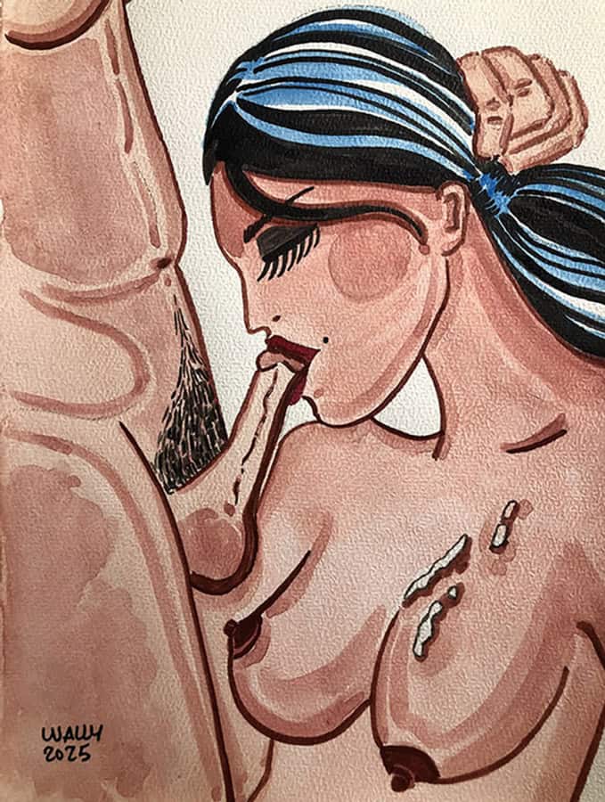 Intimité d'un couple en aquarelle Illustration aquarelle d'un couple en intimité, mettant en valeur la sensualité et la tendresse.