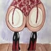 Illustration aquarelle de pieds sensuels et élégants.
