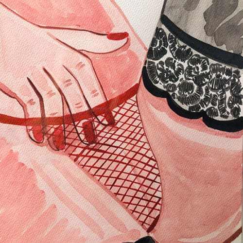 Femme en aquarelle, format A4, illustration artistique Illustration aquarelle d'une femme, style artistique et sensuel, mettant en valeur la féminité et la.