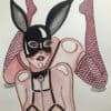 Illustration BDSM en aquarelle sur papier A4.