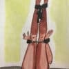 Accessoires BDSM en aquarelle, illustration artistique sur le thème BDSM.