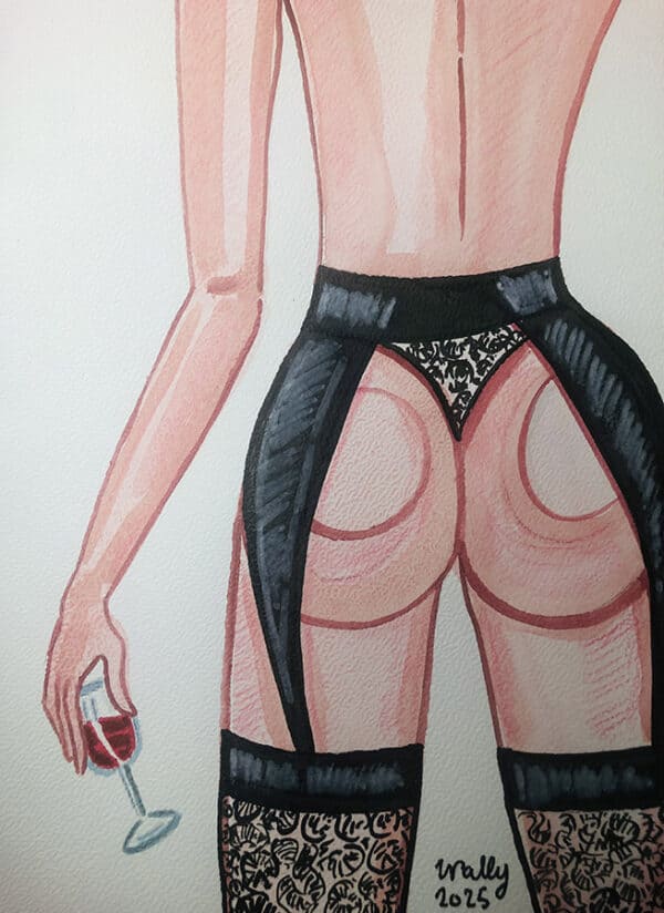 Vêtement en latex et dentelle, sexy et audacieux, parfait pour des moments intimes et sensuels.