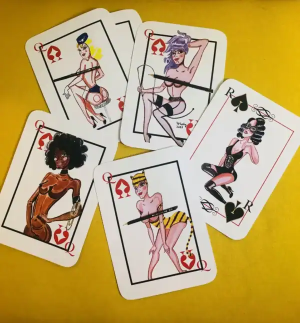 Cartes PinUp séduisantes illustrant des femmes glamour et rétro.