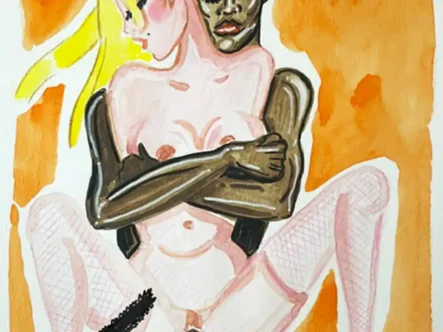 Wally Erotic - Illustration provocante Illustration artistique de deux personnages nus, sensuelle et expressive.